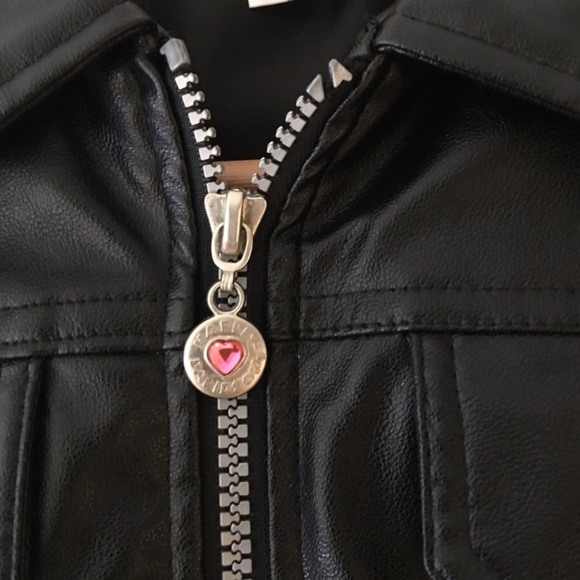 Harley-Davidson Black Faux Leather Biker Jacket - Picture 4 of 6